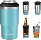 Haushof 12 Oz Can Cooler 4 In 1 Double Walled Can Insulator Stainless Steel New