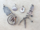 Lot Of 6 Vtg Austria Travel Charms   Solid Silver   Austrian Icons