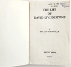C1960s The Life Of David Livingstone 1st Edition Vintage Pb Explorer Biography