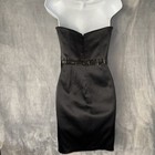 Vtg Cache Black Cocktail Dress Sz 2 Sleeveless Prom Wedding Eveningwear Chic 90s