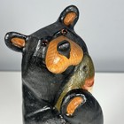 Big Sky Carvers Jeff Fleming 12  Wood Carved Black Bear With Fish Hand Painted