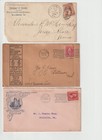 Big Lot Antique Advertising Postal Covers Great Cancels   Stamps