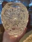 Vintage Elegant Pinwheel Cut Glass Crystal Vase 7 5 In Tall