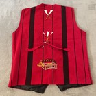 Vintage Western Embroidered Vest Men s L   Xl 23  W X 26  L Bull Aztec Southwest