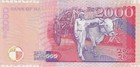 Mauritius 2000 Rupees 1999  - P55 -  Unc  gift Mrt3