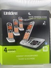 Uniden D1680-4 Digital Cordless Phone  3 Handsets   Cradles  missing 1  D1680