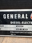 Erie Pa General Motors Diesel-electric Locomotive Builders Plate New Nos