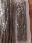100 Pc  Phone Handset Curly Coil Cord 12ft Gold Plated Contact-dolphin Gray