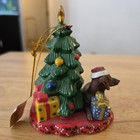 2014 Dachshund Dog Christmas Hanging Ornament Resin Tree Danbury Mint