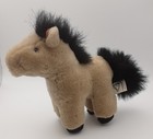 Vintage Dakin Plush Stuffed Horse Brown black  mistie 