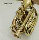 Antique Pocket Trumpet Bugle Horn Brass Vintage-themed Decorative Gift