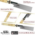 Suizan Japanese Hand Saw Pull Saw 7 Inch Flush Cut Saw Trim Saw For Woodworking