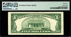 1953a  5 Silver Certificate Star Note Blue Seal - Pmg Choice Very Fine Vf 35 Ppq