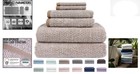 Super Soft 6-piece Diamond Jacquard Towel Set - Highly Absorbent Brown Towels