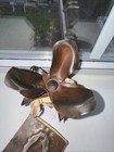 Jan Barboglio Iron Flower Candle Holder Handmade Art Signed Read