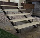 Peak 6 Step Steel Stair Riser Stair Stringer For Deck Powder Coated