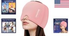 Soothing Migraine Relief Cap - Flexible Cold   Hot Therapy Wrap For Adults