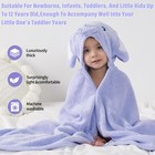 Hooded Towel For Kids  2 Pack Coral Fleece Kids Bath Towels  Soft And Absorbe   