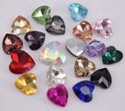 Glass Faceted Glass Crystal Rhinestone Heart Jewels Fancy Dress Beads Selection