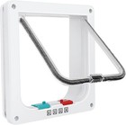 4-way Lock Pet Door     Safe  Weatherproof   Easy Install For Cats   Small Dogs 