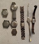Lot Of  8  Watches Wear Repair Parts Untested Fossil Seiko Timex Citizen  