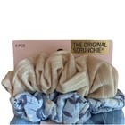 Scunci Original Scrunchies 6 Pack Neutral Blue Gray Black Tan Hair Accessories