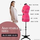  Sewing Dress Form Mannequin Size 12-16 Adjustable 13 Adjust Tuning Dials 360 De