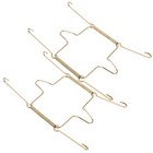  2 Pcs Spring Hook For Plate Stainless Steel Hanger Wall Metal Hangers