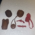 Vintage Jay West Marx Johnny West Cowboy Action Figure W Rare Orange Accessories