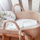Boho Baby Bassinet With Stand Moses Basket For Boy Handmade Cradle For Girl