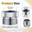 Faucet Adapter With Aerator To Hose 3 4  Adapter-a