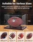 Football Display Case Acrylic Clear  Football Stand Holder Full Size With Sol   
