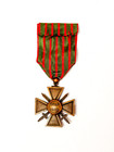 Vintage Ww I French Croix De Guerre Medal War Cross Bronze Star 1918