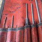 Snap-on Ppr712k 7-piece Steel Pin Punch Set W  Red Roll Pouch