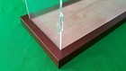 19  X 6  X 8  Table Top Acrylic Display Case Model Ships Ocean Liner Wooden Base