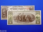 Reproduction  5 1875 National Bank Note Us Paper Money Currency Copy