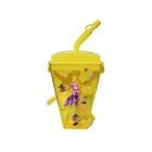 Rapunzel Disney Girls Yellow Plastic Portable Water Bottle Cup 16oz