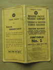 Mp Missouri Pacific c ei Eastern District Employee Timetable No  1 - 6 2 68