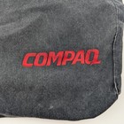 Vintage 1990s Compaq Computers Logo Black Cotton Bag   Tote