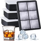 Silicone Big Ice Cubed Maker Large Cube Square Tray Molds Whiskey Ball Cocktails