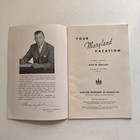 Your Maryland Vacation Vintage Travel Brochure Official State Publication 1950s