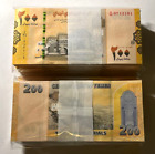 Yemen 200 Rials P-38 2018 Half Brick  500 Pcs  Unc Flawless 5 Bundles