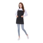 Short Cotton Aprons For Women With 3 Pockets Chef Apron For Unisexwaitress Ap   