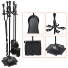 5 Pcs Fireplace Tools Set Fireplace Accessories Tools Holder With Handle Indoor
