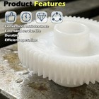 Ger-9056s Replacement Gear Set  For A Series Upright Glass Washer  6 White 