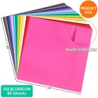 80 Sheets Colored Cardstock - 40 Colors 12x12in Square Card Stock Scrapbook 1   