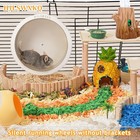 10 Inch Wallmount Silent Hamster Wheel Wooden Exercise Track Fits Gerbil Mouse