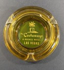 Vintage The Castaways Las Vegas Amber Glass Ashtray Hughes Hotel Casino Mcm Nv