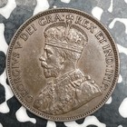 1917-c Newfoundland Large Cent Lot f7238 Nice 