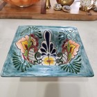 Talavera Mexican Ceramic Pottery Bowl Hand Painted Dish Home Decor Lead Free